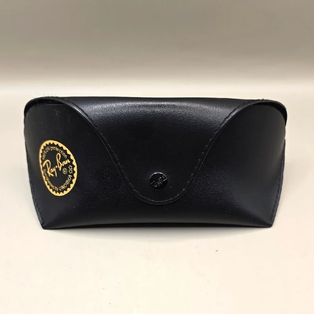 Ray Ban Faux Leather Black Case Only Sunglasses Belt Loop Universal Eyeglasses